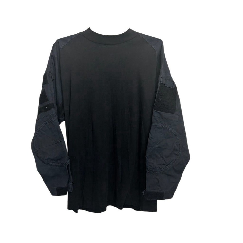Rothco Men's Tactical Combat Shirt Black XL Long Sleeve Mock Neck Airsoft